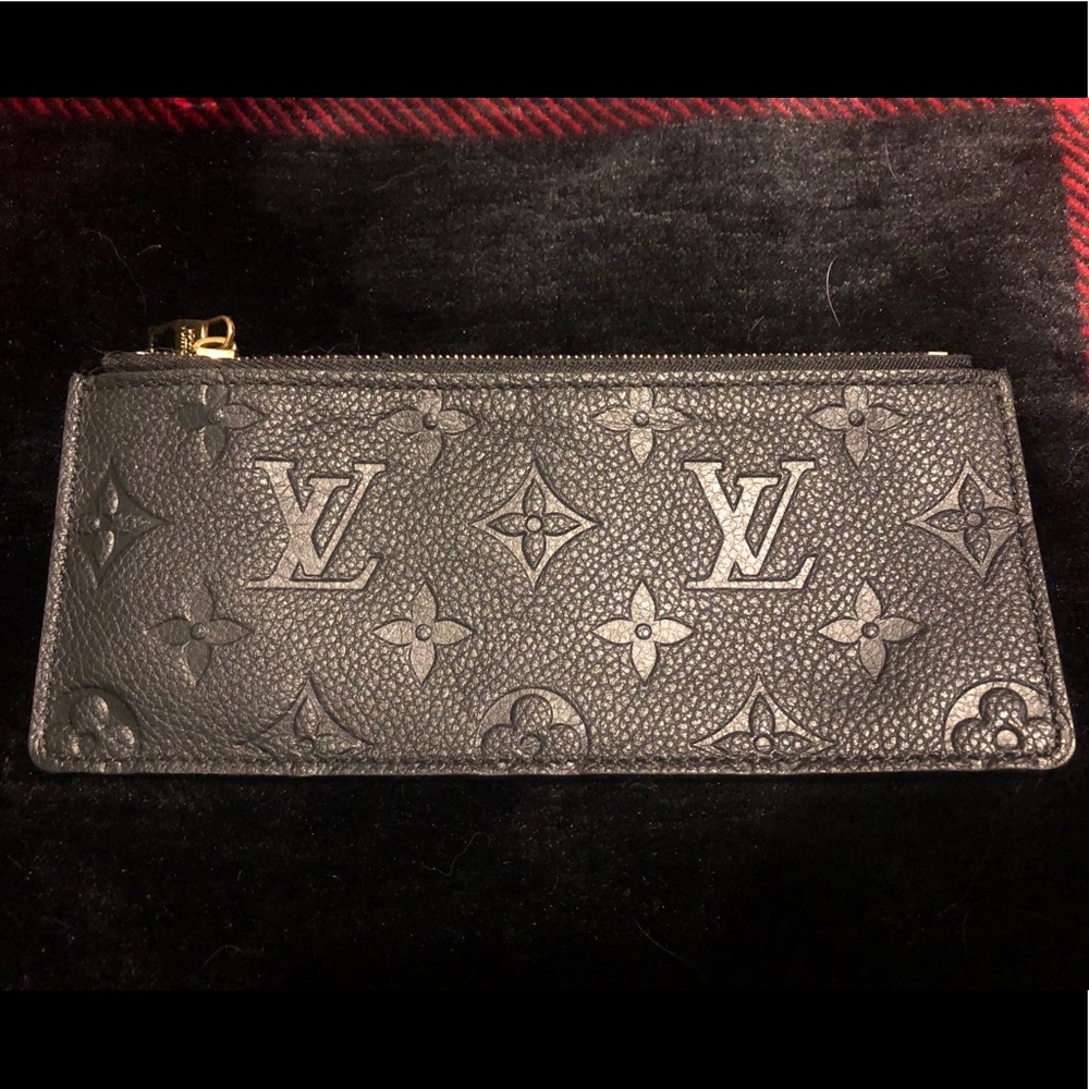 Louis Vuitton Black Monogram Change Purse